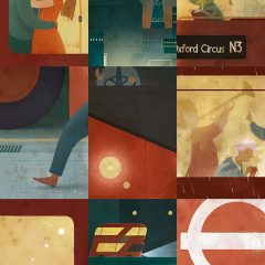 The Night Bus – London Transport by Richard Johnson Illustrator